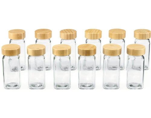 GOURMETmaxx Gewürzgläser Set 21 Teilig 7x Etiketten 1x Trichter 1x Bürste