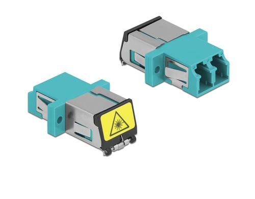 Delock LWL Kupplung LC-LC, OM3 Duplex Multimode, plastik, blau