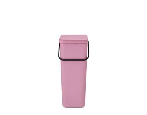 Brabantia Sort & Go Recyclingbehälter Inhalt 40 Liter, Lilac Pink