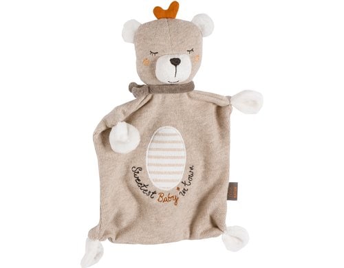 Fehn FehnNATUR Schmusetuch Slogan Teddy Baby