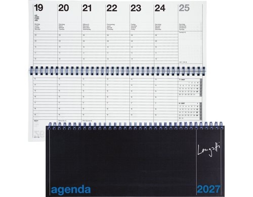 Biella Pultkalender Longatti 2027 Wire-O 29,8 x 11,7 cm, 1W/2S