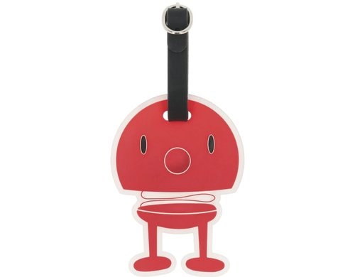 Hoptimist Gepäckanhänger, Rot 10x8x0.7 cm, Silikon