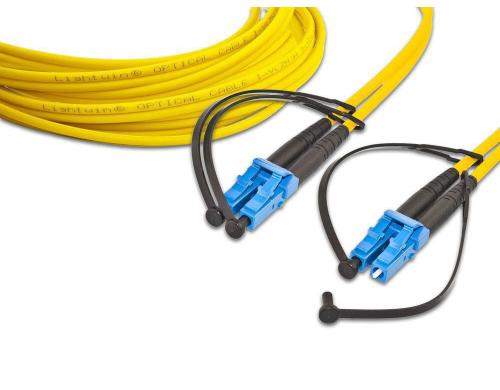 Lightwin LWL Duplex Patchkabel Singlemode 9/125µm, LC-LC, 50.0m OS2