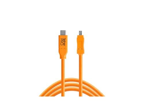 USB-C to 2.0 Mini-B 8-Pin, 4.6m,  Orange Wireless Tethering System