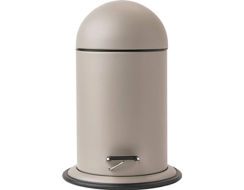 Aquanova Kosmetikeimer Ona 3L, Greige 17-22x34 cm (DxH), Polyresin, Edelstahl