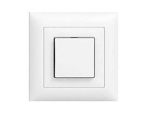 Feller EDIZIOdue Taster S-O, UP, weiss Komplettset mit Rahmen