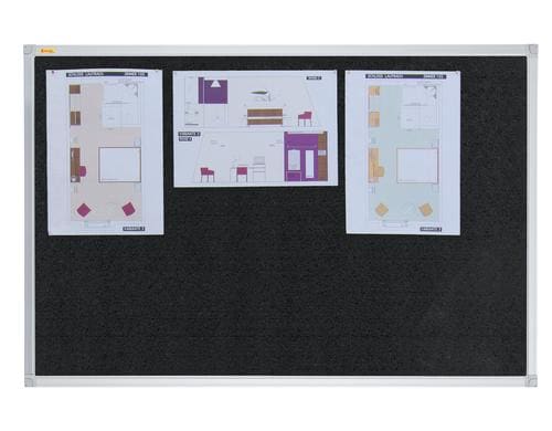 FRANKEN Filztafel X-tra!Line, 90 x 60 cm schwarz