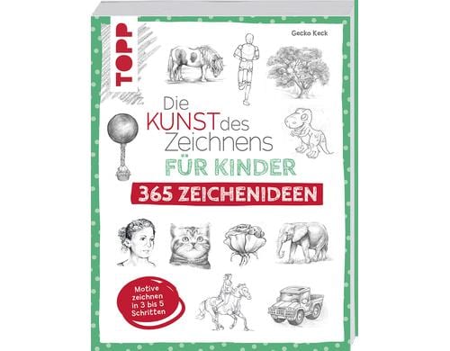 Topp Buch die Kunst des Zeichnens für Kinder, 365 Zeichenideen