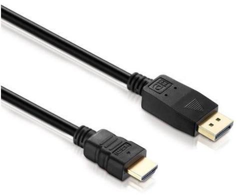 HDGear DisplayPort/HDMI 1080p 1.5m DisplayPort - HDMI 1080p, Schwarz