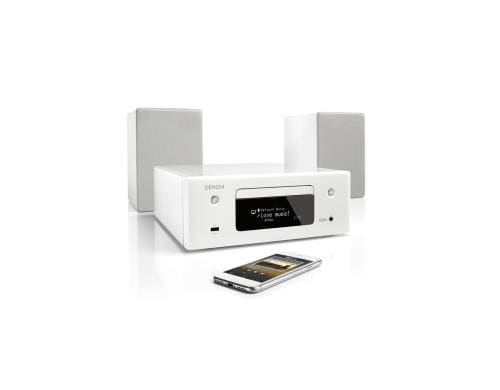 Denon CEOL N10, Netzwerk-Music-System Weiss, CD, BT, WiFi, Alexa, AirPlay 2