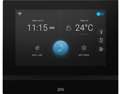 2N Indoor View WiFi Schwarz Innensprechstelle, 7 Display, PoE