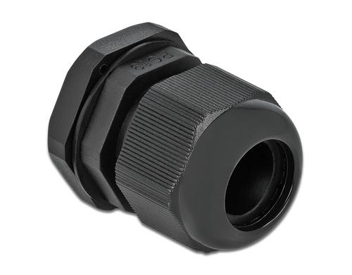 Delock Kabelverschraubung PG19 28mm IP 68, schwarz, 10 Stück