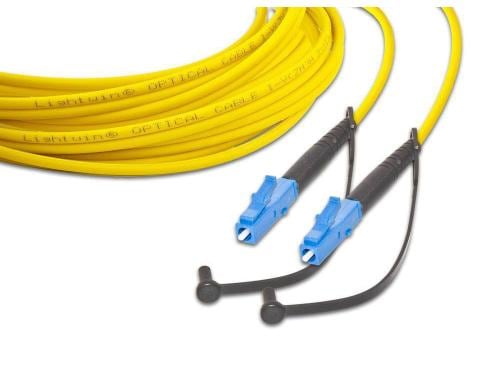 Lightwin LWL Simplex Patchkabel Singlemode 9/125µm, LC-LC, 15.0m OS2
