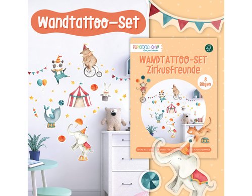 Wandtattoos-Set Zirkus