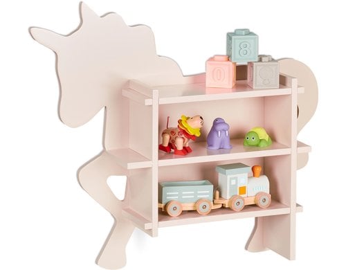 relaxdays Kinderregal Einhorn Material: MDF
