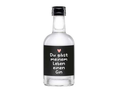 Grafik Werkstatt Gin 50ml Du gibst meinem Leben einen Gin
