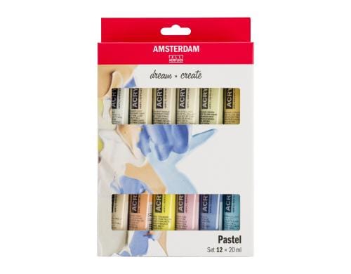 Amsterdam Acrylfarbe Pastels 12 Tuben à 20ml