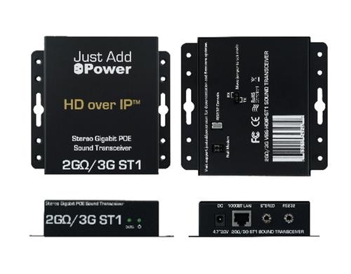 Just Add Power VBS-HDIP-ST1 IP Transmitter/Receiver, Audio