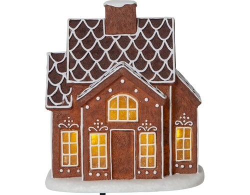 Star Trading Dekorativ Szenerie Gingerville IP20, Warmweiss, 2 LED