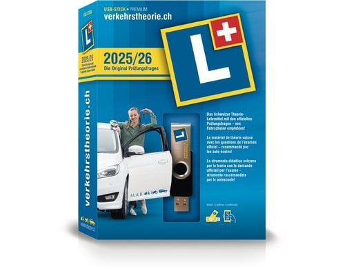 verkehrstheorie.ch 2025/2026 Kat.A + B inkl. USB -Stick (Kat A und B) D/F/I