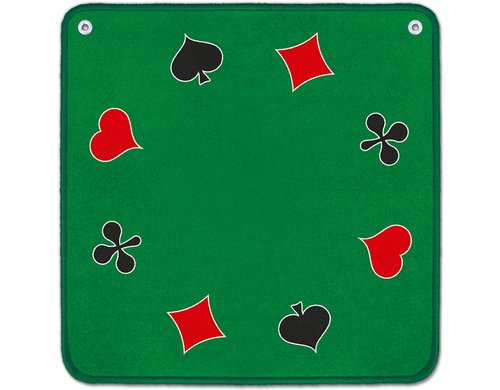 Jassteppich grün mit französischen Motiven