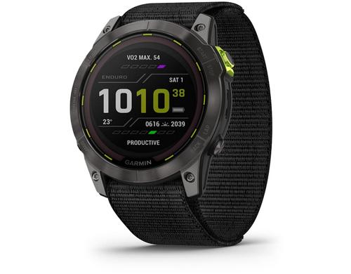 Garmin Enduro 2 Sapphire 26mm Nylonarmband, schwarz