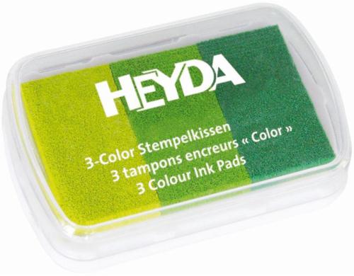 Heyda Stempelkissen Grüntöne Grösse 9x6cm