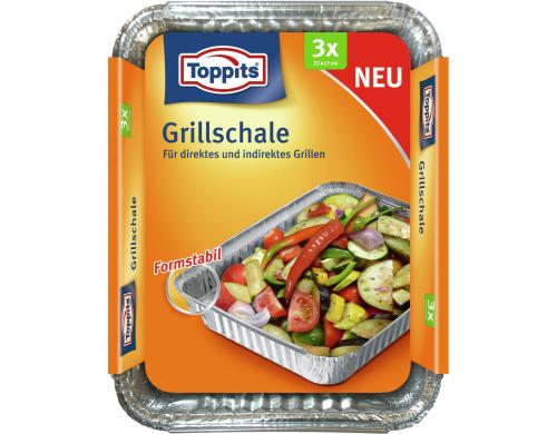 Toppits Grillschale 3 Stück, 22x17cm