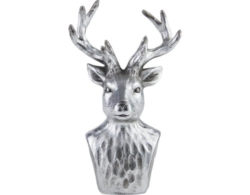 Eglo Aufsteller Hirsch Lamlash Polyresin, L 150, B 105, H 235, Silber