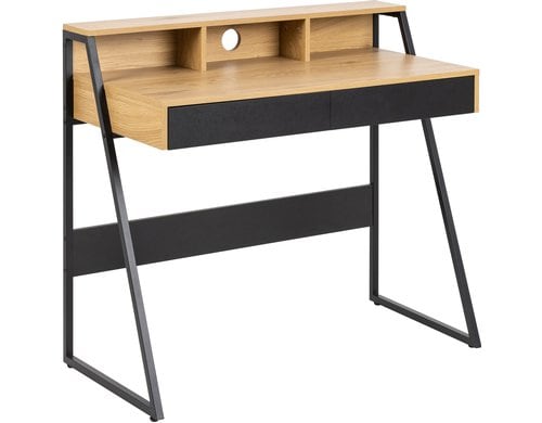 AC Design Bürotisch Reece Wildeiche 100x50x88 cm (LxBxH) Wildeiche