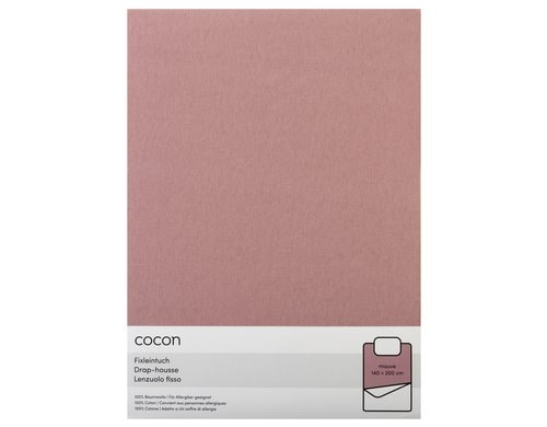 COCON Fixleintuch mauve 140/160x200 cm