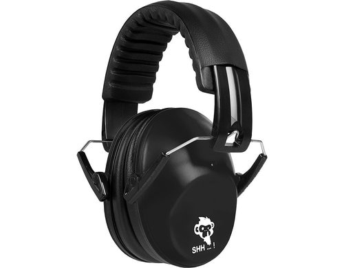 ACE SHH Kindergehörschutz Schwarz Verstellbar, EN 352-1 Zertifiziert, -26dB