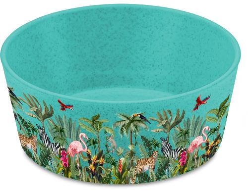 Koziol Schale CONNECT BOWL JUNGLE 400ml 1 Stk., 12.3x12.3x5cm, blau, bio-circular