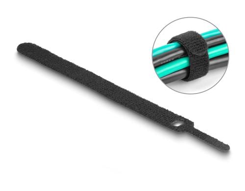Delock Klett-Kabelbinder L:150 x B:12mm schwarz, 10 Stück