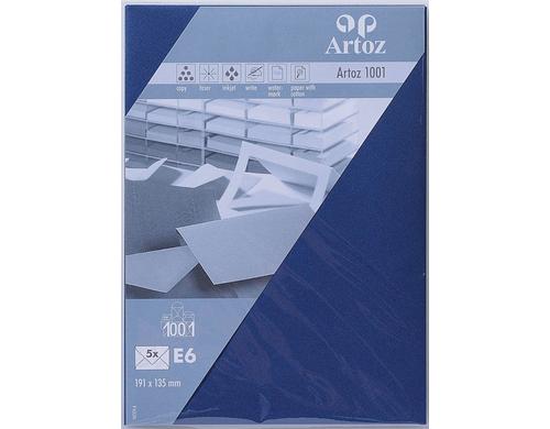 Artoz Couvert 1001 E6 100 gm2, Classic blue, 5 Blatt