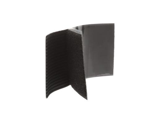 Fastech Selbstklebendes Haken-/Flauschband extra stark, 2 Set, 10cm, 50 mm, schwarz