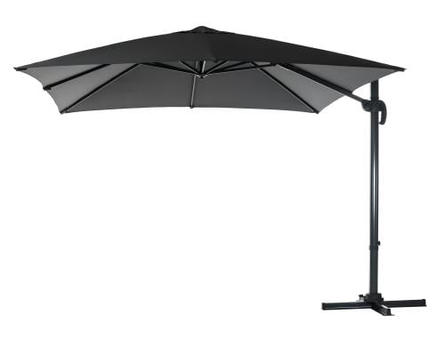 COCON Sonnenschirm Aluminium, hängend Grau, 300 x 300 cm