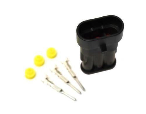 EP Stecker - 3fach  männlich 1 Stk. inkl. Pin und Schutzdichtung