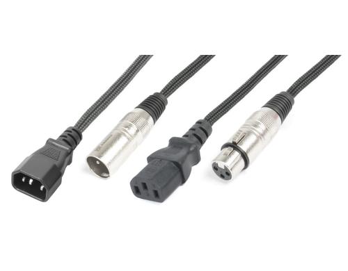 PD Connex CX09-10 Kombikabel IEC/XLRm - IEC/XLRf, 10m