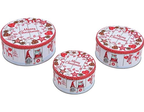 G. Wurm Guetzlid. Merry 3 Stück 13x7x13/16x8x16/19x9x19cm