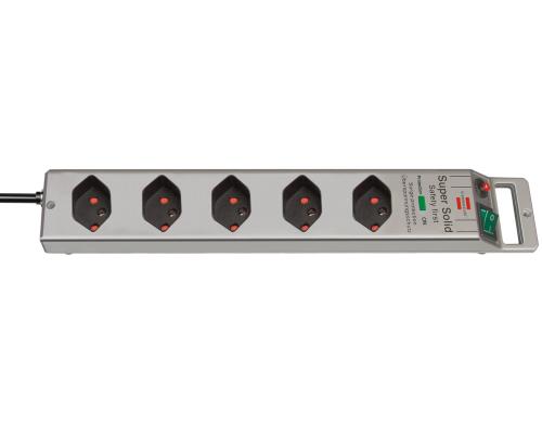 Brennenstuhl Super-Solid Line 5xT13 Steckdosenleiste mit ÜS 13'500A