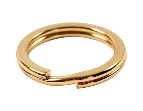 Creativ Company Spaltring 15 mm vergoldet, 15 Stück