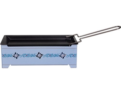 NOUVEL Raclette mit Rechaudkerzen Print Sennenlook, blau