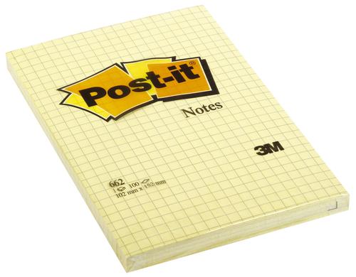 3M Post-it Haftnotiz 102 x 152 mm 1 Block à 100 Blatt, kariert