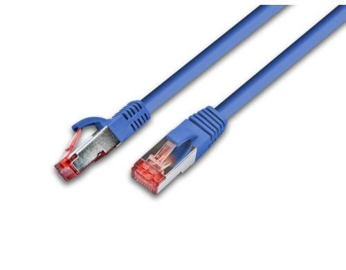 Wirewin Patchkabel: F/UTP, 3m, blau Cat.5e, AWG26, 1Gbps, 100MHz, Zugentlastung