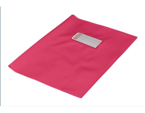 Dufco Hefthüllen Green Line fuchsia, 10 Stk E5 Stabquart mit Beschriftung, 220my