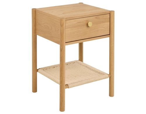 AC Design Nachttisch Monfort Hellbraun, 43.5x40x60 cm