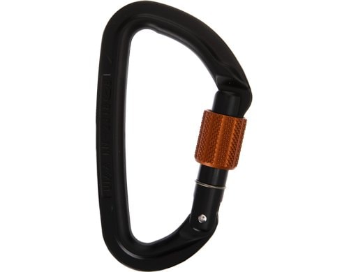 WC Carabiner Session Screw Gate Black/Tangerine