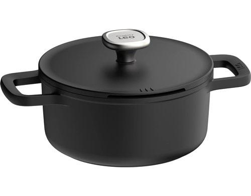 BergHOFF Antihaft Kochtopf Leo Phantom 20 20cm, recyceltes Aluminium, mit Deckel