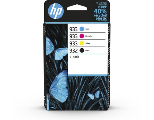 HP Combopack Nr. 932 + 933 (6ZC71AE) Alle 4 Farben